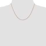 14K 10 inch .8mm Round Snake with Lobster Clasp Anklet SNA060