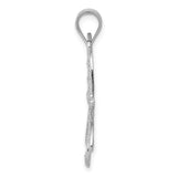 14k White Gold Filigree Dragonfly Pendant K4848