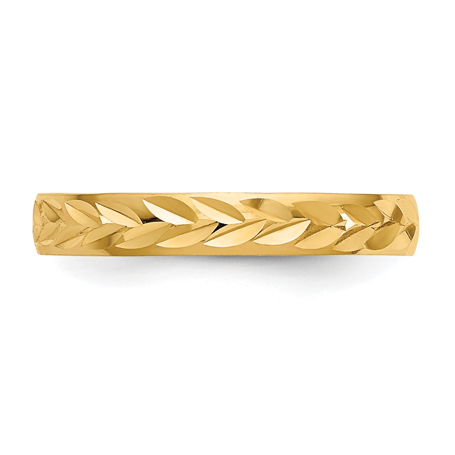 14k Diamond-Cut Toe Ring C2095