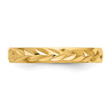 14k Diamond-Cut Toe Ring C2095