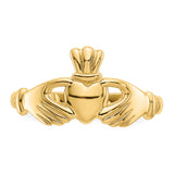 14k Polished Claddagh Ring R123