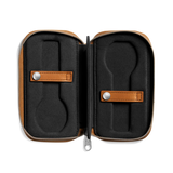 Shinola Tan Vachetta Leather Travel Watch Case | Luxury Watch Box