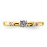 14k Rose Gold 1/15 carat Diamond Cluster Ring RM5641