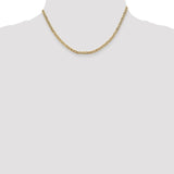 14K 10 inch 3.2mm Semi-Solid Anchor with Lobster Clasp Anklet BC122
