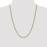 14K 10 inch 3.2mm Semi-Solid Anchor with Lobster Clasp Anklet BC122