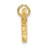14k Ruby Eye Scottie Dog Charm A0845