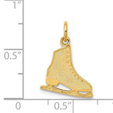 14k Figure Skate Charm K3539