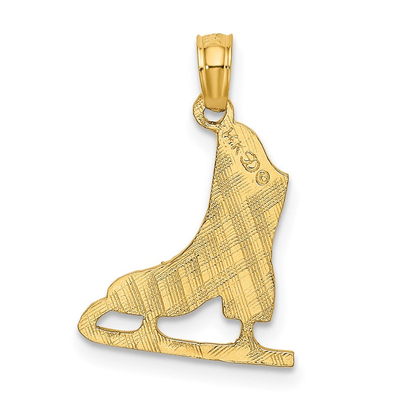 14k Figure Skate Charm K3539