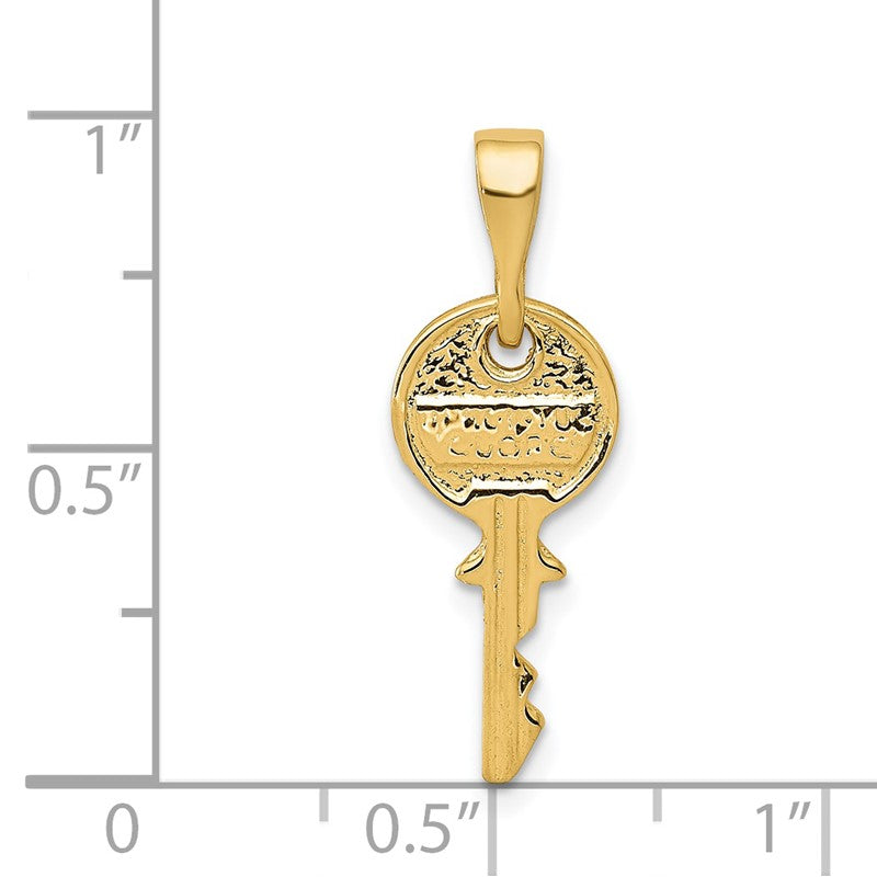 14K Polished Key Charm YC1214