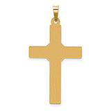 14k Hollow Polished Center -X- Cross Pendant XR1817