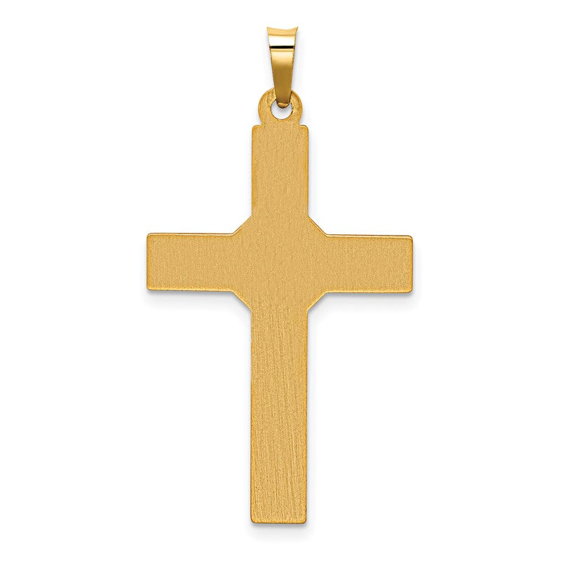 14k Hollow Polished Center -X- Cross Pendant XR1817