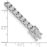 14k White Gold Complete 2 carat Diamond Illusion Setting 7.5 inch Tennis Bracelet BM4673