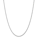 14K White Gold 10 inch 1.4mm Singapore with Spring Ring Clasp Anklet PEN123