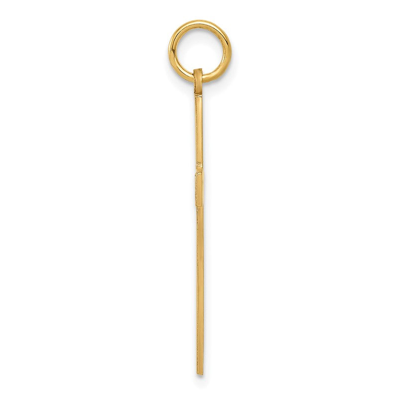 14K Laser Designed Cut-out Cross Charm XR1050