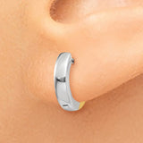 14k Two-tone 2.5mm Round Hinged Hoop Earrings TL155