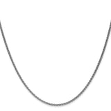 14K White Gold 10 inch 1.7mm Spiga with Lobster Clasp Chain Anklet PEN121