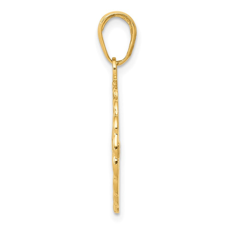 14k Swimming Charm K4959