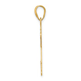14k Laser Polished Boy with Hat Charm A9264