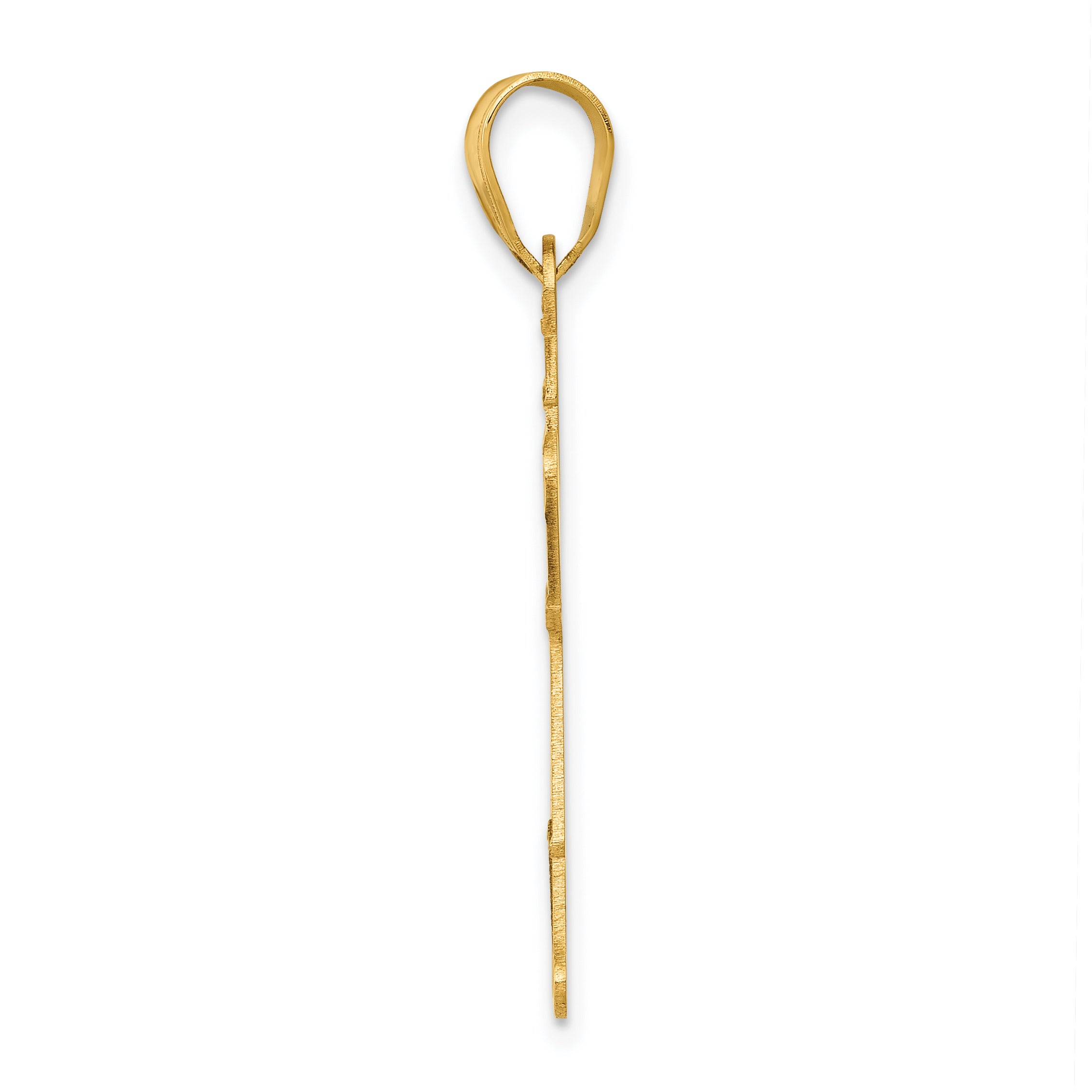 14k Laser Polished Boy with Hat Charm A9264