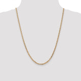 14K 10 inch 3mm Concave Anchor with Lobster Clasp Chain CCA080