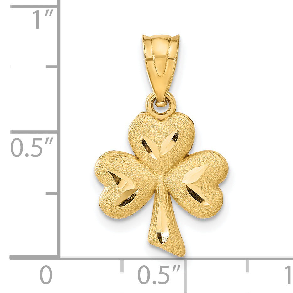 14k Shamrock Charm C1741