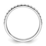 14k White Gold 2mm 1/3 carat Diamond Band RM4322
