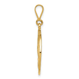 14K Reversible Praying Hands and Serenity Prayer Pendant C1308