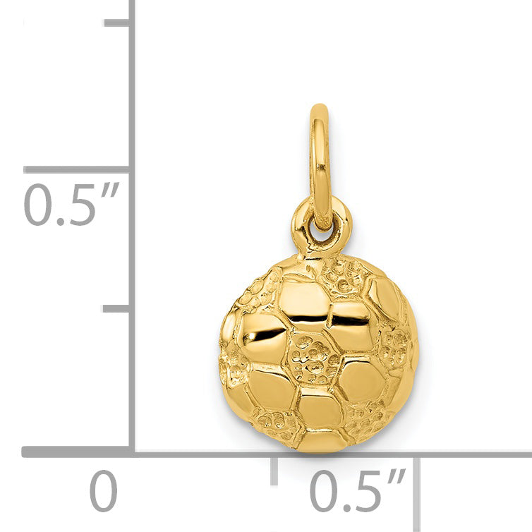 14k Domed Soccer Ball Charm C587