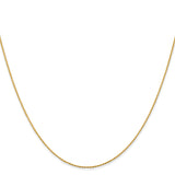 14K 10 inch .8mm Diamond-cut Parisian Wheat with Lobster Clasp Anklet PEN274