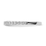 14k White Gold 2mm 1/3 carat Diamond Band RM4322