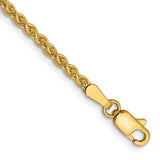 14K 14 inch 2.1mm Spiga with Lobster Clasp Chain PEN13