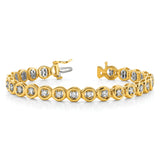 14k Complete 3/4 carat Round VS Diamond Circle Add-A-Diamond 7 inch Tennis Bracelet X856VS