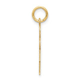 14k The Kids Small Girl with Bow Engravable Hugs Charm XK1095Y