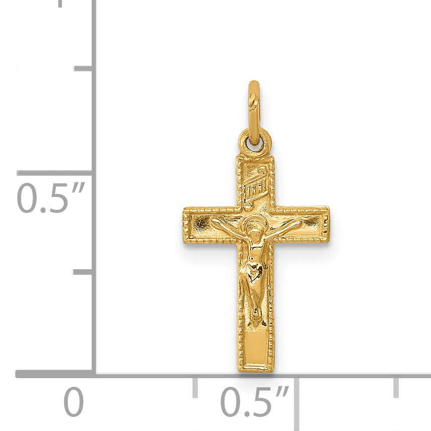 14k INRI Crucifix Charm XR294