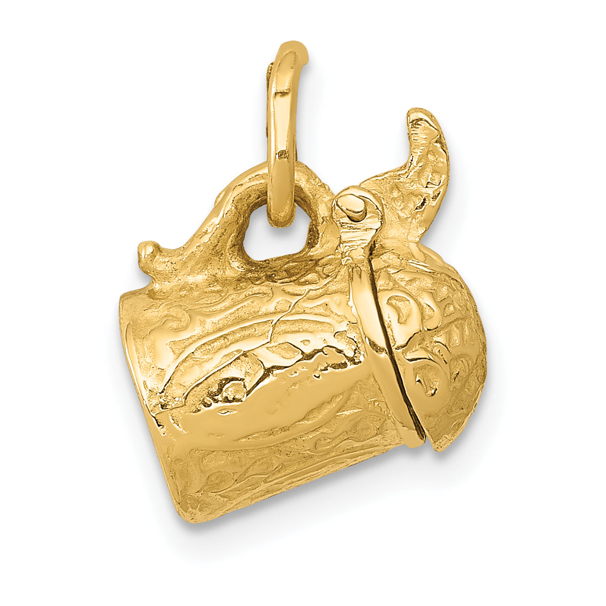 14k 3-D Beer Stein Lid Opens Charm A0301/L