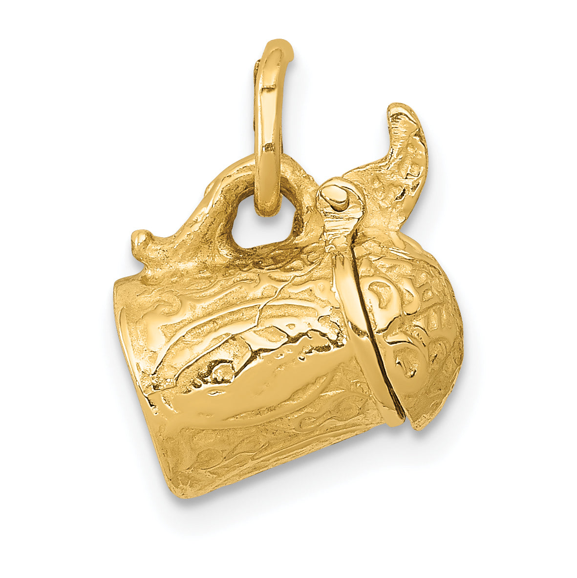 14k 3-D Beer Stein Lid Opens Charm A0301/L