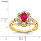 14k White Gold Diamond and Oval Emerald Ring RM5758