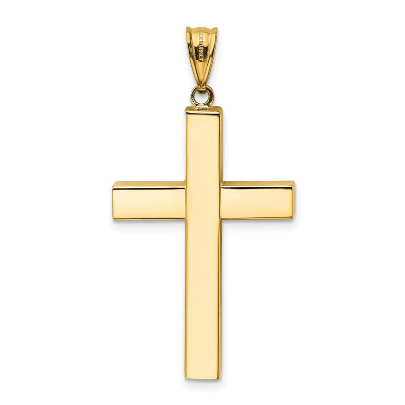 14k Hollow Cross Pendant K4995