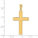 14k Hollow Cross Pendant K4995