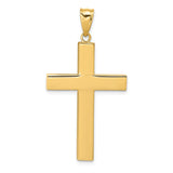 14k Hollow Cross Pendant K4995
