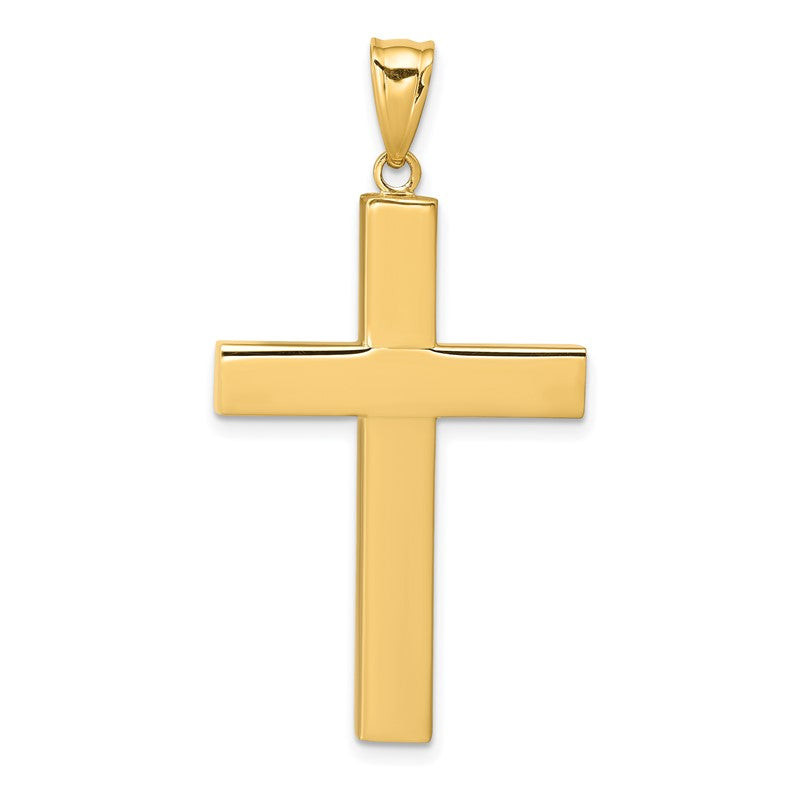 14k Hollow Cross Pendant K4995