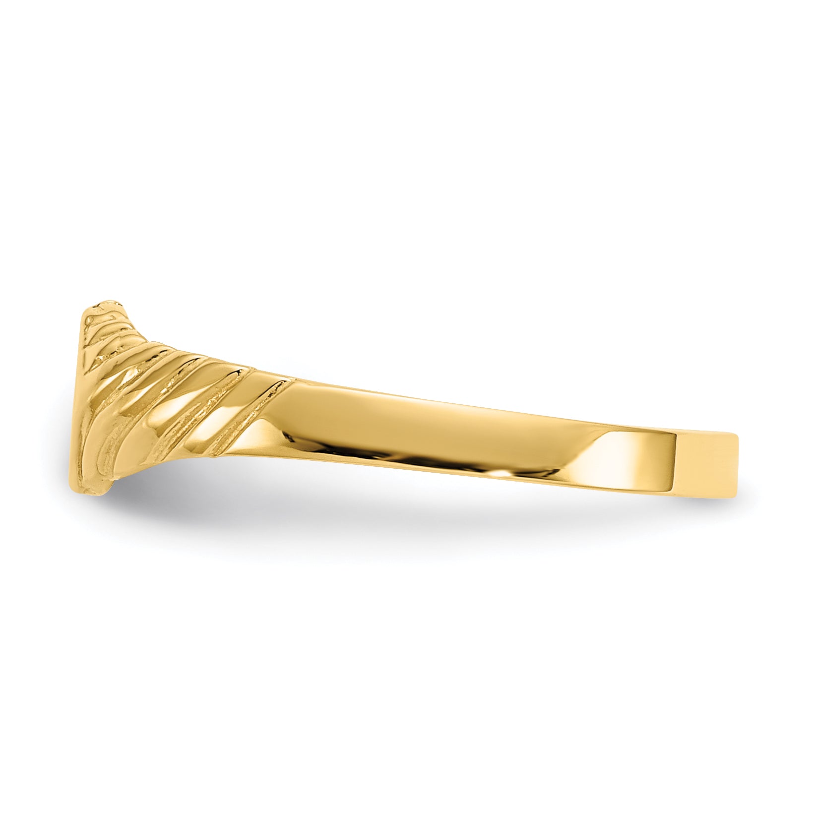 14k Child's Fancy Signet Ring D110