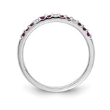 14k White Gold Diamond and Emerald Band RM5737