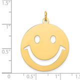 14k Cut-out Smiley Face Charm YC491