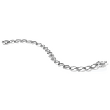 14k White Gold Complete 1 carat Diamond Fancy Link 7 inch Bracelet BM4613