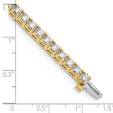 14k Complete 6.6 carat Round AA Diamond 4-prong 7 inch Tennis Bracelet X2044AA