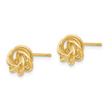 14k 8mm Polished Love Knot Post Earrings Z668