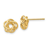 14k 8mm Polished Love Knot Post Earrings Z668