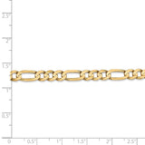 14K 26 inch 5.5mm Concave Open Figaro with Lobster Clasp Chain LFG140