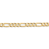 14K 26 inch 5.5mm Concave Open Figaro with Lobster Clasp Chain LFG140